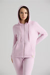 Evelyn Zip Up Hoodie / Petal Pink