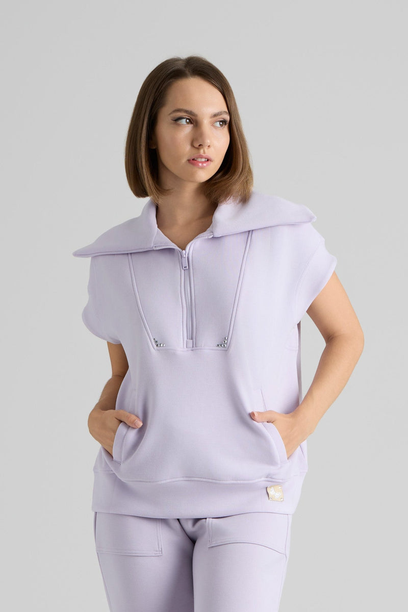 Ivanna Short Sleeve Top / Lavender