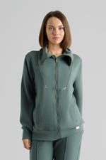 Raven Zip Up Jacket / Green