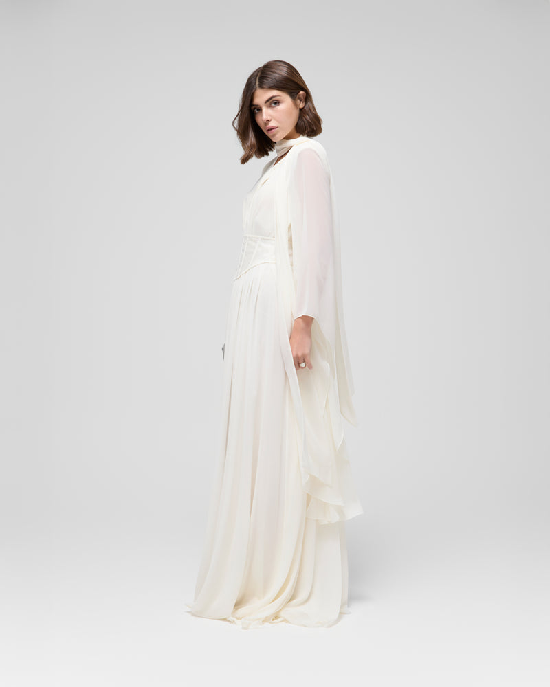 Hoyam Dress " Off-White "