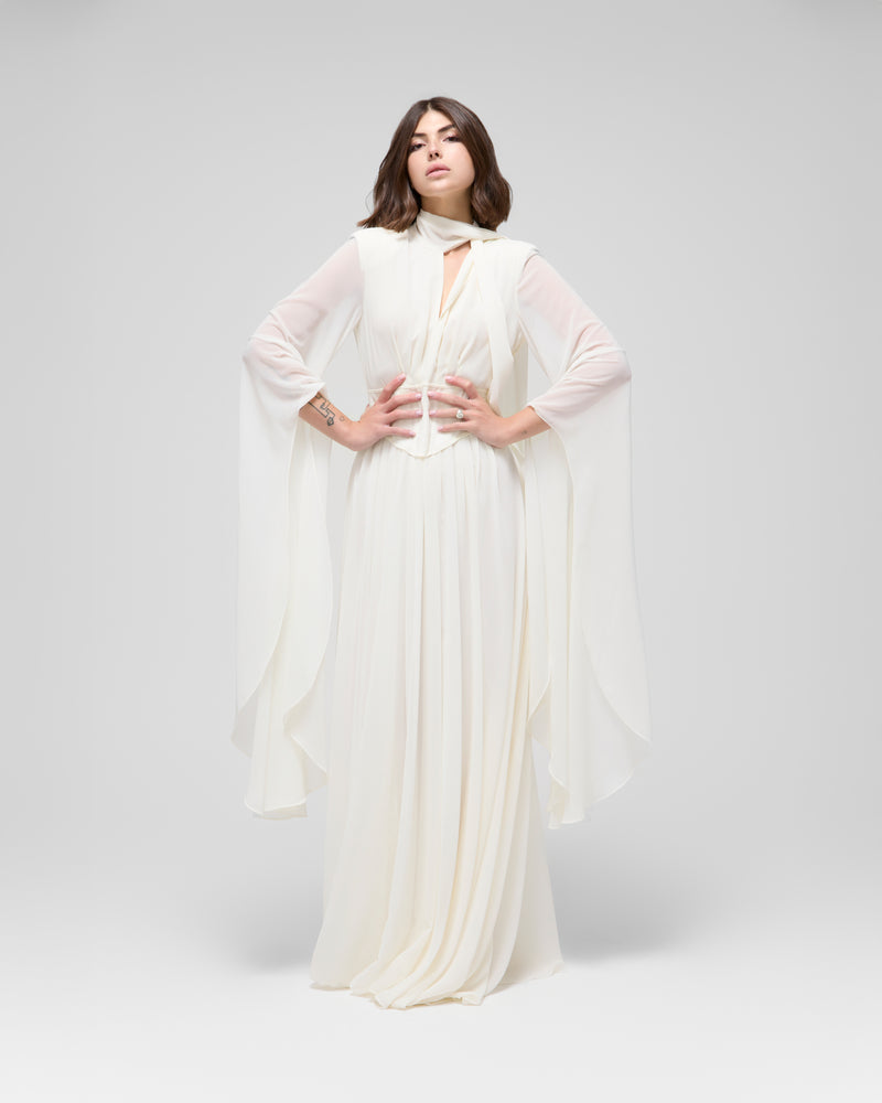 Hoyam Dress " Off-White "