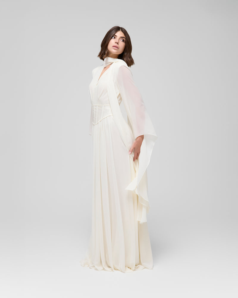 Hoyam Dress " Off-White "