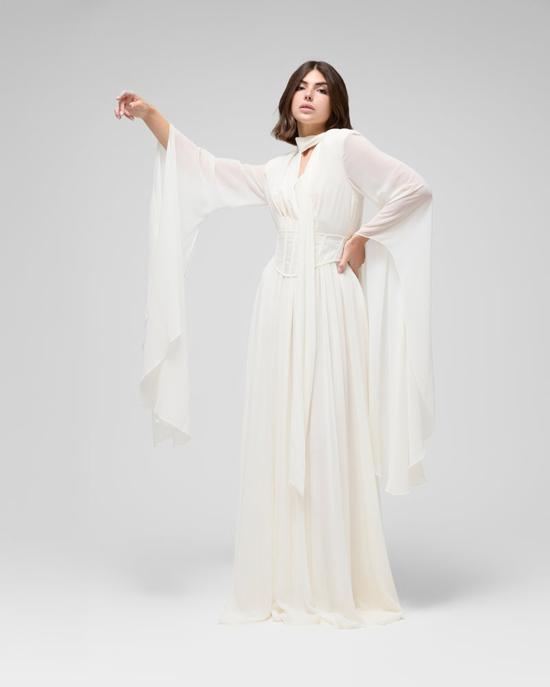 Hoyam Dress " Off-White "