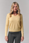 Mongolian Cashmere V-Neck Sweater
