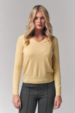 Mongolian Cashmere V-Neck Sweater