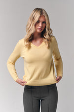 Mongolian Cashmere V-Neck Sweater