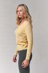 Mongolian Cashmere V-Neck Sweater