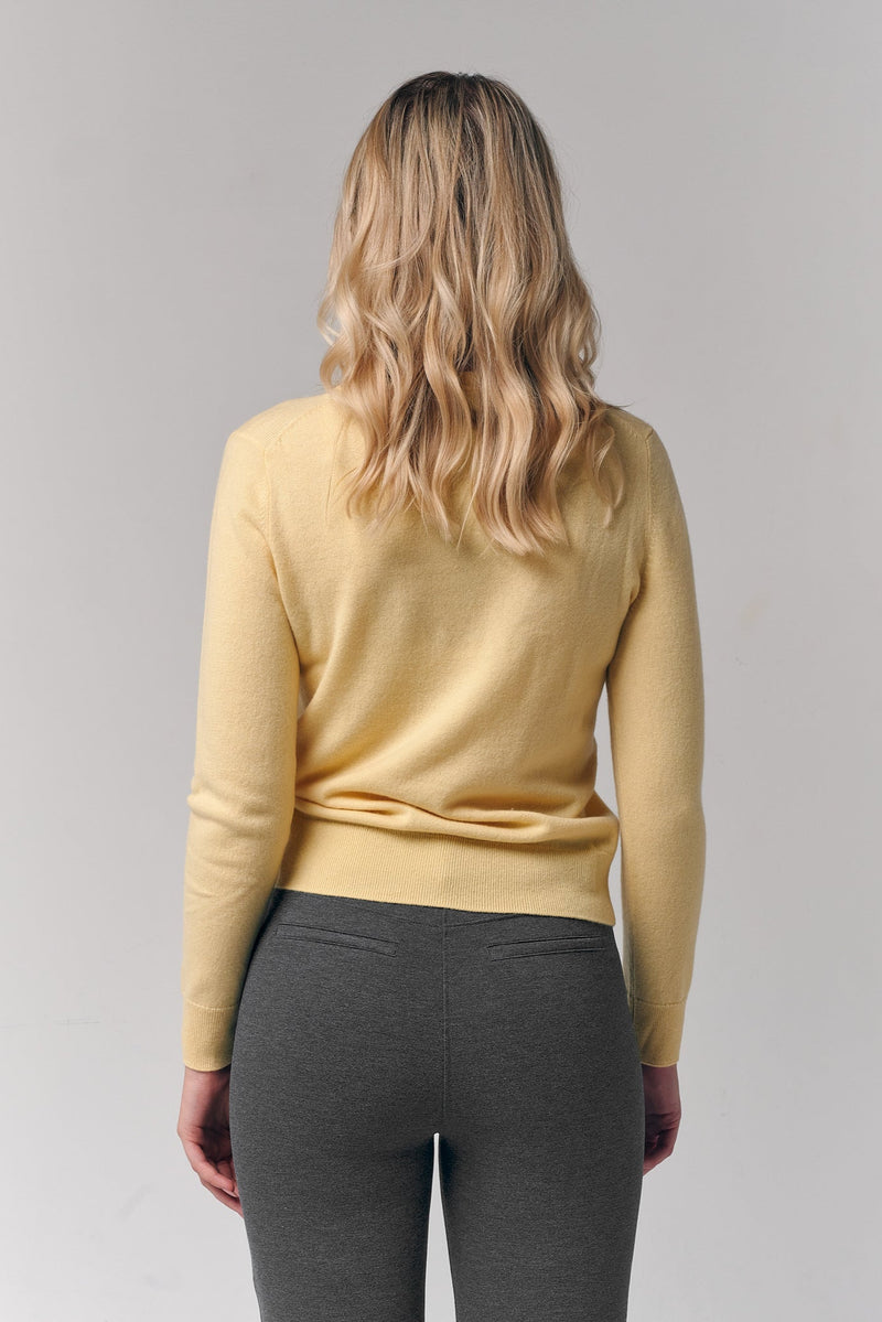 Mongolian Cashmere V-Neck Sweater