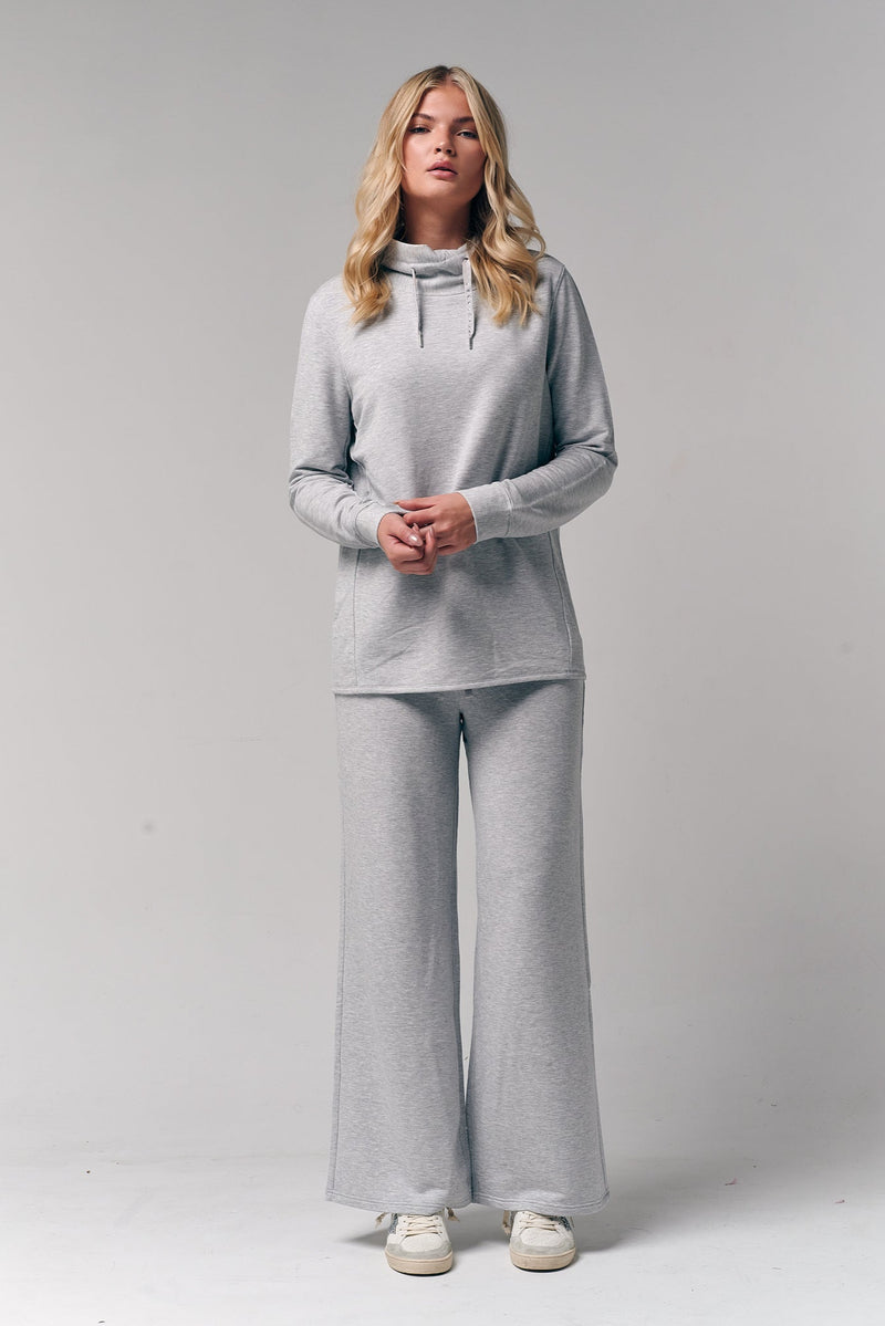 Wide Leg Pant / Heather Gray