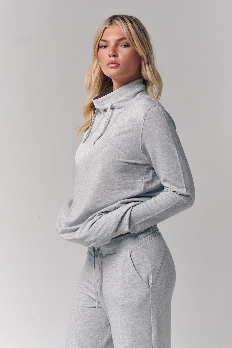 Wide Leg Pant / Heather Gray