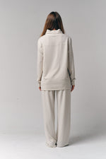Mock Neck Pullover / Off-White