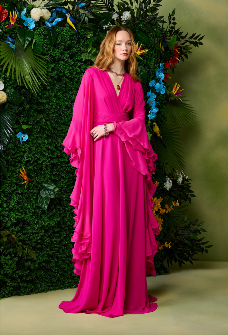 Silk Chiffon Maxi Dress - pre-order