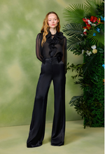 Ruffles Black Pants Set