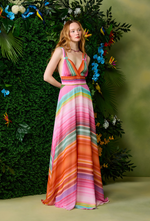 Colorful Strap Maxi Dress