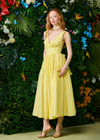 Yellow Strap Midi Dress