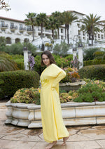 Embellished Abaya Kaftan " Lemon "