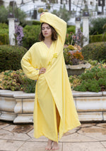 Embellished Abaya Kaftan " Lemon "