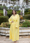 Embellished Abaya Kaftan " Lemon "