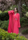 Embellished Abaya Kaftan " Watermelon "