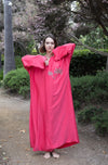 Embellished Abaya Kaftan " Watermelon "