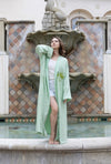 Embellished Abaya Kaftan " Mint "