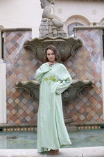 Embellished Abaya Kaftan " Mint "