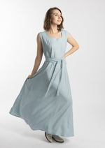 Linen Belted Dress "Blue"
