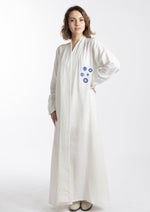 Linen Abaya/Cover-Up "Off-White "