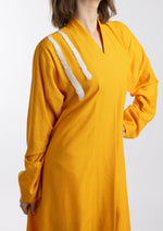 Linen Abaya/Cover-Up " Yellow "