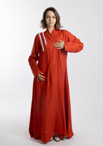 Linen Abaya/Cover-Up " Coral "