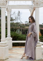 Silk Kaftan Dress " Dusty Lilac "