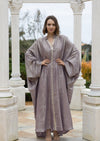 Silk Kaftan Dress " Dusty Lilac "