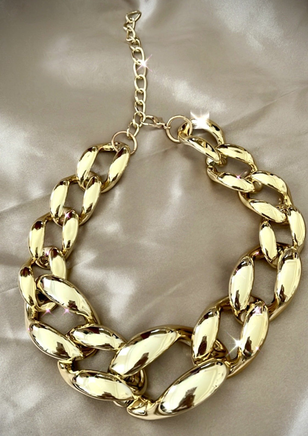  FAY & LOUIS Chunky Gold Chain Big Link Necklaces for